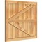 Ekena Millwork Framed Board-n-Batten Shutters w/Z-Bar, Rough Sawn Western Red Cedar, 32 1/4W x 28H, PR RBF06Z32X028RWR - alternate 5